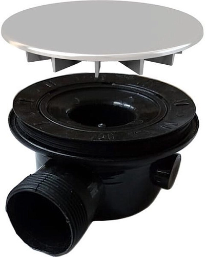 Сифон для поддона Vincea VST-2SQ c гидрозатвором, черный VSPH-2SQB Сифон для поддона Vincea VST-2SQ c гидрозатвором, черный VSPH-2SQB