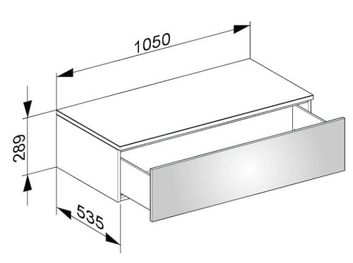 Тумба под раковину Keuco Edition 400 31751YY0000, 1050х289х535 мм Тумба под раковину Keuco Edition 400 31751YY0000, 1050х289х535 мм