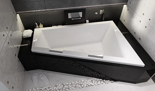 Акриловая ванна Riho Doppio BA9100500000000 180x30 L Акриловая ванна Riho Doppio BA9100500000000 180x30 L