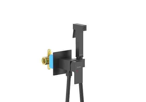 Гигиенический душ Aquatek ЛИБРА AQ1022MB Черный матовый, встраиваемый Гигиенический душ Aquatek ЛИБРА AQ1022MB Черный матовый, встраиваемый