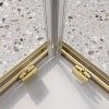 Душевой уголок BelBagno LUCE-A-2-100-C-ORO 100x100 см, профиль золото, стекло прозрачное Душевой уголок BelBagno LUCE-A-2-100-C-ORO 100x100 см, профиль золото, стекло прозрачное