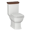 Унитаз напольный Opadiris Риспекто OS239723N белый, ободковый, сиденье дюропласт, крышка бачка светлый орех Унитаз напольный Opadiris Риспекто OS239723N белый, ободковый, сиденье дюропласт, крышка бачка светлый орех