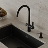 Дозатор жидкого мыла IDDIS Kitchen Line (SDIBL00i59) латунь, черный матовый Дозатор жидкого мыла IDDIS Kitchen Line (SDIBL00i59) латунь, черный матовый