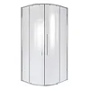 Душевой уголок Niagara Nova NG-3626-34 (90x90x195) полукруг, раздвижнаяхром, стекло шиншилла