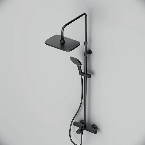 Душевая система AM.PM Func F078F522 с термостатом, черная Душевая система AM.PM Func F078F522 с термостатом, черная
