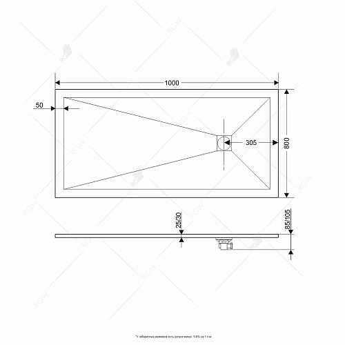 Душевой поддон RGW Stone Tray ST-Co прямоугольный Бетон \ Цемент 16152810-10 Душевой поддон RGW Stone Tray ST-Co прямоугольный Бетон \ Цемент 16152810-10