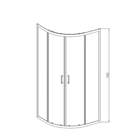 Душевой уголок Vincea Alhpa VSQ-3AL900MT, 900x900, хром, стекло текстурное