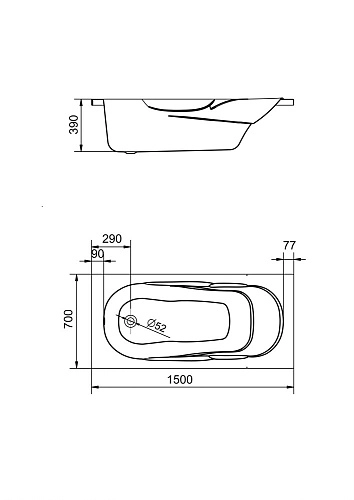 Акриловая ванна Santek Касабланка М 150х70 прямоугольная белая 1WH501530 1.WH50.1.530 Акриловая ванна Santek Касабланка М 150х70 прямоугольная белая 1WH501530 1.WH50.1.530