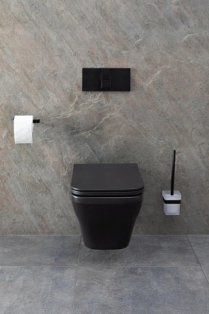 Унитаз подвесной Allen Brau Infinity 4.21011.31 с крышкой, черный матовый