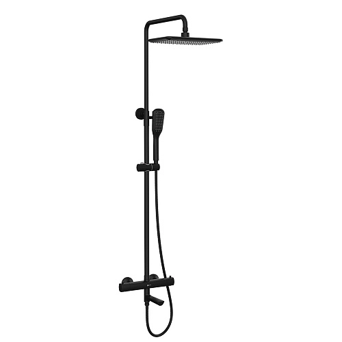 Душевая система Lemark Ursus LM7272BL термостатическая с регулируемой высотой штанги, черный матовый Душевая система Lemark Ursus LM7272BL термостатическая с регулируемой высотой штанги, черный матовый