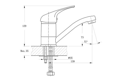 Смеситель для кухни RUSH Corsica (CO4240-26) Смеситель для кухни RUSH Corsica (CO4240-26)
