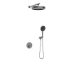 Душевая система Kaiser Sano с термостатом скрытого монтажа вороненая сталь 08277-15