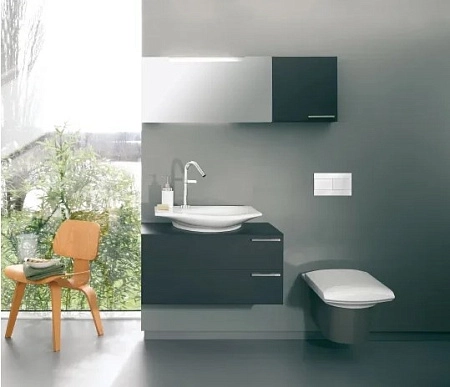 Клавиша смыва Jacob Delafon белая, глянцевая, пластик, механическая E4316-00 Клавиша смыва Jacob Delafon белая, глянцевая, пластик, механическая E4316-00