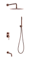 Душевая система Boheme Uno 464-2-CB Copper Brushed с изливом Душевая система Boheme Uno 464-2-CB Copper Brushed с изливом