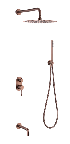 Душевая система Boheme Uno 464-2-CB Copper Brushed с изливом Душевая система Boheme Uno 464-2-CB Copper Brushed с изливом