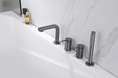 Смеситель на борт ванны ABBER Emotion AF8813NG никель Смеситель на борт ванны ABBER Emotion AF8813NG никель