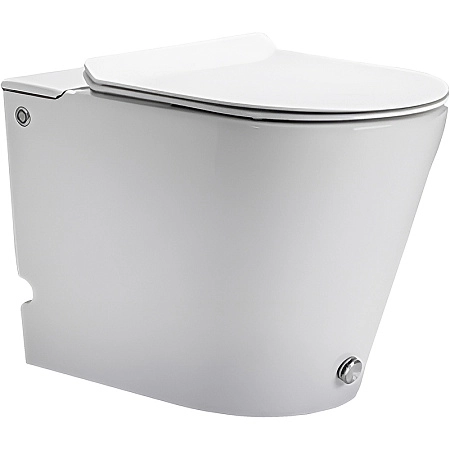 Унитаз приставной Ceruttispa ARGENTERA Pulse CT7267 с функцией импульсного смыва, сиденье микролифт