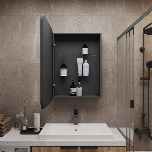 Зеркальный шкаф Silver mirrors ФИДЖИ-шкаф 60 с часами и сменой цветалевый LED-00002594 Зеркальный шкаф Silver mirrors ФИДЖИ-шкаф 60 с часами и сменой цветалевый LED-00002594