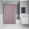 Штора для ванны IDDIS (DW04P18i11) 200х180 см, полиэстер розовый Штора для ванны IDDIS (DW04P18i11) 200х180 см, полиэстер розовый