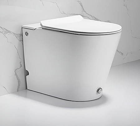 Унитаз приставной Ceruttispa ARGENTERA Pulse CT7267 с функцией импульсного смыва, сиденье микролифт