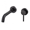 Смеситель для раковины Milacio Ultra ( MCU.552.MB ) настенный, черный матовый Смеситель для раковины Milacio Ultra ( MCU.552.MB ) настенный, черный матовый