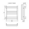Полотенцесушитель электрический Lemark Linara LM04607E П7 500x600, левый/правый Полотенцесушитель электрический Lemark Linara LM04607E П7 500x600, левый/правый
