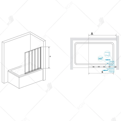 Шторка на ванну RGW Screens SC-22B 03112212-14 Шторка на ванну RGW Screens SC-22B 03112212-14