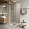Душевая дверь BelBagno LUCE-BF-1-110-C-ORO 110 см, профиль золото, стекло прозрачное