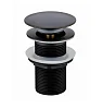 Донный клапан CeramaLux BB005B с переливом, черный