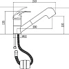 Смеситель для кухни Fmark FM6003 с выдвижным изливом Смеситель для кухни Fmark FM6003 с выдвижным изливом