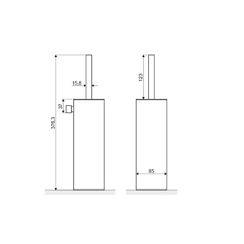 Ершик для унитаза EXCELLENT Kobo хром DOEX.1717CR Ершик для унитаза EXCELLENT Kobo хром DOEX.1717CR