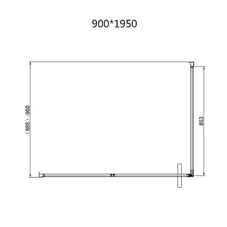 Душевой уголок Vincea Slim 8mm VSR-4SLP9012CLB, 1200x900, черный, стекло прозрачное