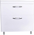 Тумба под раковину Style Line Каре 80 (2 ящ.) Люкс белая, PLUS СС-00002267 Тумба под раковину Style Line Каре 80 (2 ящ.) Люкс белая, PLUS СС-00002267
