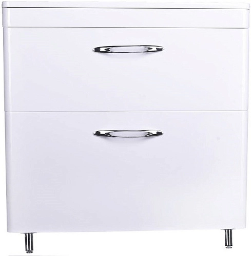 Тумба под раковину Style Line Каре 80 (2 ящ.) Люкс белая, PLUS СС-00002267 Тумба под раковину Style Line Каре 80 (2 ящ.) Люкс белая, PLUS СС-00002267