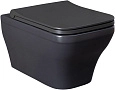 Унитаз подвесной Allen Brau Infinity 4.21011.AN с крышкой, антрацит