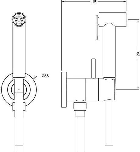Гигиенический душ Cisal Shower CY00794521 Гигиенический душ Cisal Shower CY00794521