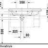 Раковина Duravit DuraStyle 2325800000 80 см белая Раковина Duravit DuraStyle 2325800000 80 см белая
