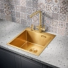 Кухонная мойка Milacio Denia 46 Steel (MC.77478) золото Кухонная мойка Milacio Denia 46 Steel (MC.77478) золото