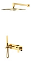 Душевая система Boheme Qubic Shinny Gold 474-G Душевая система Boheme Qubic Shinny Gold 474-G