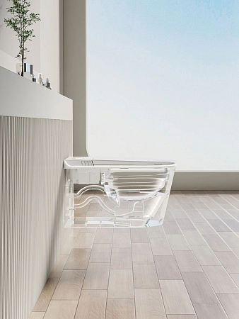 Унитаз подвесной Allen Brau Smart 4.I1001.20 с крышкой, белый, с функцией биде