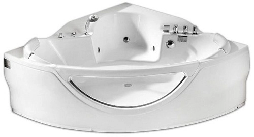 Акриловая ванна Gemy G9025 II B 155x155 угловая, универсальная, гидромассажная Акриловая ванна Gemy G9025 II B 155x155 угловая, универсальная, гидромассажная