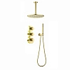 Душевая система Timo Saona SX-2399/17SM встраиваемая с термостатом золото матовое Душевая система Timo Saona SX-2399/17SM встраиваемая с термостатом золото матовое