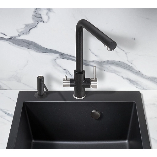 Смеситель для кухни Milacio Ultra ( MCU.553.MB ) чёрный матовый Смеситель для кухни Milacio Ultra ( MCU.553.MB ) чёрный матовый