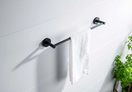 Полотенцедержатель Aquatek ЕВРОПА AQ4120MB черный матовый Полотенцедержатель Aquatek ЕВРОПА AQ4120MB черный матовый