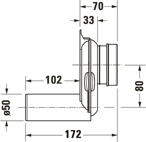 Сифон для писсуара DURAVIT 51130000 Сифон для писсуара DURAVIT 51130000