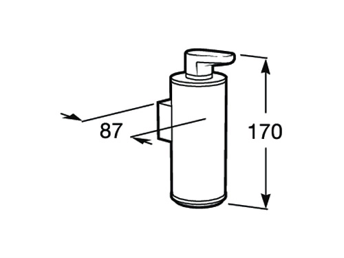 Дозатор жидкого мыла Roca Hotels 816722001 Дозатор жидкого мыла Roca Hotels 816722001