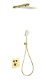 Душевая система Wonzon & Woghand с термостатом, встраиваемая, брашированное золото (WW-B4003-BG) Душевая система Wonzon & Woghand с термостатом, встраиваемая, брашированное золото (WW-B4003-BG)