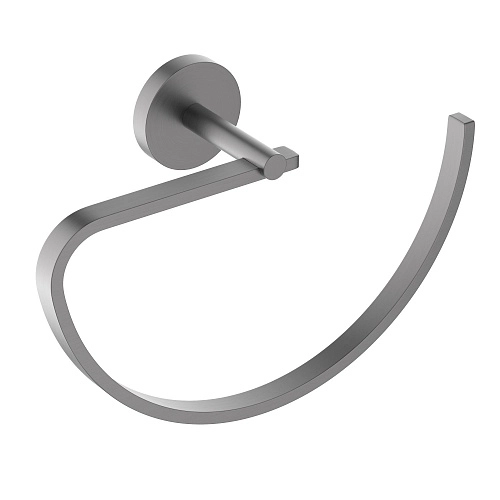 Полотенцедержатель Aquatek Бетта AQ4621BGM черный хром шлифованный Полотенцедержатель Aquatek Бетта AQ4621BGM черный хром шлифованный