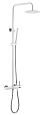 Душевая система Boheme Uno 468-WCR White Chrome Душевая система Boheme Uno 468-WCR White Chrome