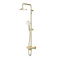 Душевая система AM.PM X-Joy F0785A599 с термостатом, верхний душ 220мм, золото Душевая система AM.PM X-Joy F0785A599 с термостатом, верхний душ 220мм, золото